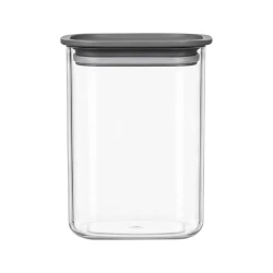 Pote acrílico hermético 1000ml cinza Vaeso