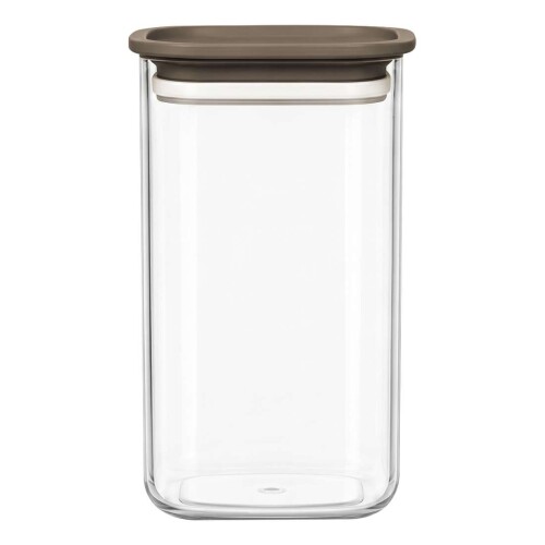 Pote acrílico hermético 1500ml avelã Vaeso Pote acrílico hermético 1500ml avelã Vaeso