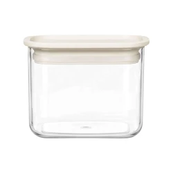 Pote acrílico hermético 450ml off-white Vaeso