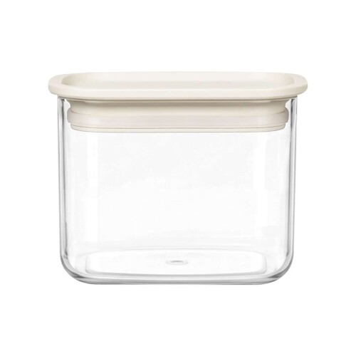 Pote acrílico hermético 450ml off-white Vaeso Pote acrílico hermético 450ml off-white Vaeso