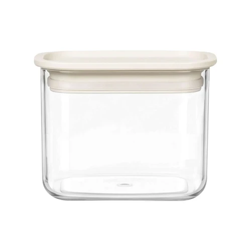 Pote acrílico hermético 450ml off-white Vaeso