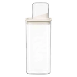 Pote acrílico hermético com dosador 1500ml off-white Vaeso