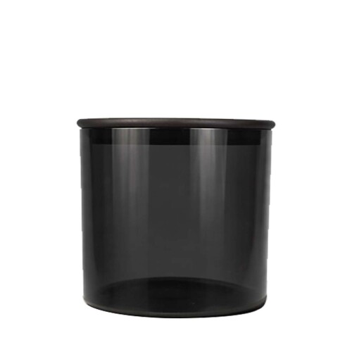 Pote de vidro hermetico 600ml tampa bambu