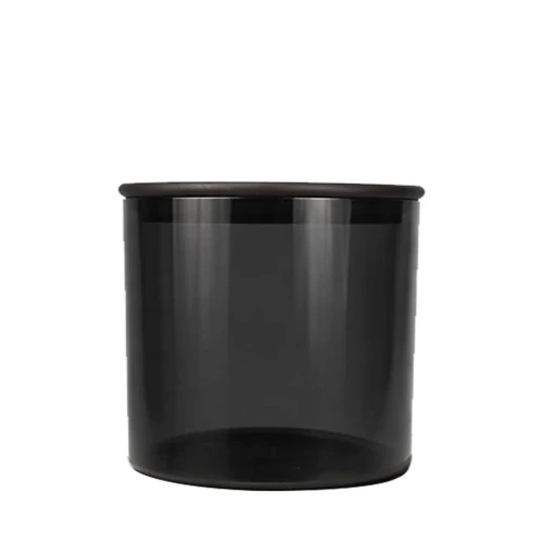 Pote de vidro hermetico 600ml tampa bambu