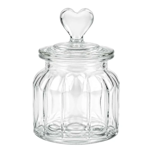 Pote de vidro hermético decorado 650ml Pote de vidro hermético decorado 650ml