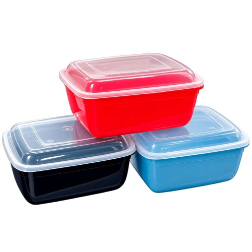 Pote plástico 4 litros quadrado versátil colorido Pote plástico 4 litros quadrado versátil colorido