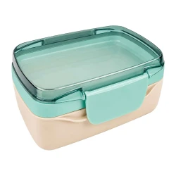 Pote plástico com 2 divisórias e com trava 1250ml Tiffany Vaeso