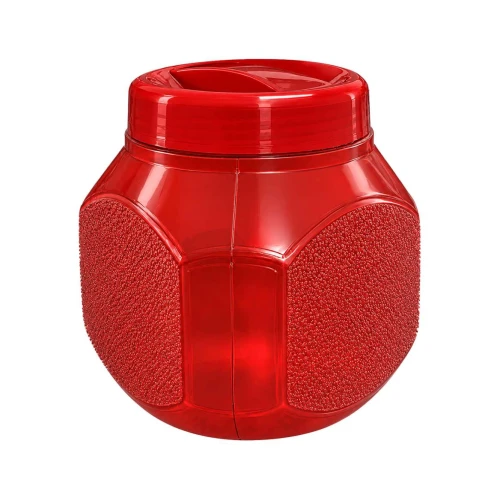 Pote plástico com rosca 1,5 litros cristal colorido