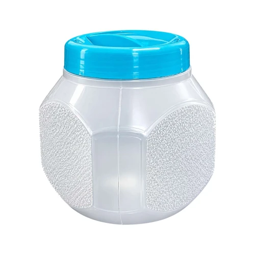 Pote plástico com rosca 1,5 litros cristal colorido