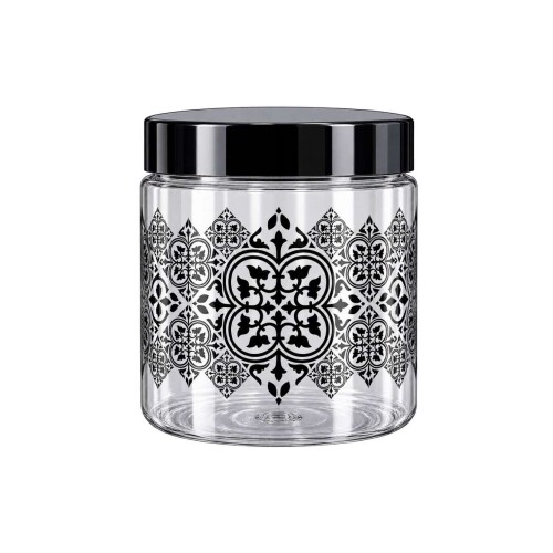 Pote plástico decorado azulejo 1000ML 4401 (v) Pote plástico decorado azulejo 1000ML 4401 (v)