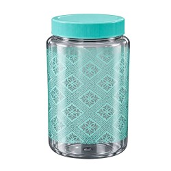 Pote plástico decorado persa 1450ml verde 3422 (v)