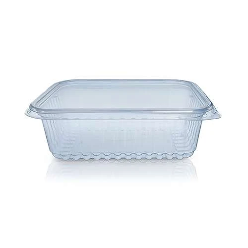 Pote plástico descartável retangular para freezer e microondas 350ml com 24 unidades Prafesta