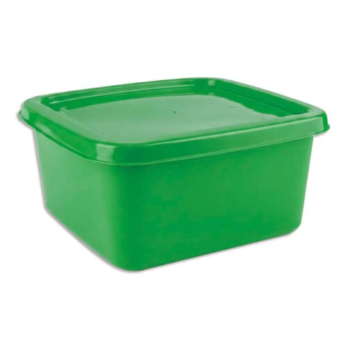 Pote plástico quadrado 700ml cores sortidas