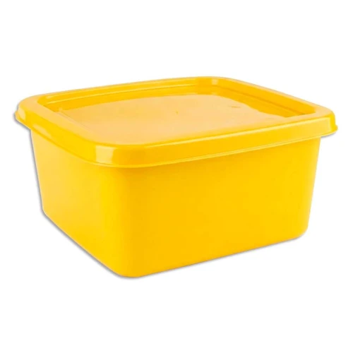 Pote plástico quadrado 1500ml cores sortidas