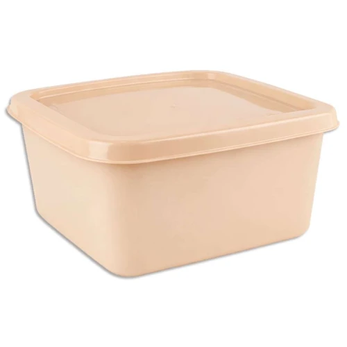 Pote plástico quadrado 1500ml cores sortidas