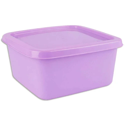 Pote plástico quadrado 1500ml cores sortidas