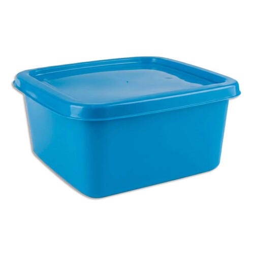 Pote plástico quadrado 700ml cores sortidas