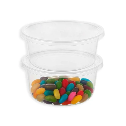 Pote plástico redondo com 02 unidades sortidos 1300ml Ercaplast