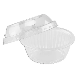 Pote plástico redondo mini 120ml 9,3x5cm com 150 unidades Fibraform