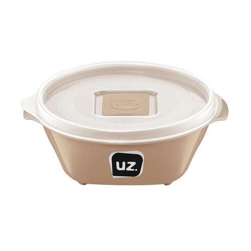 Pote plástico redondo multiuso 350ml capuccino Uz