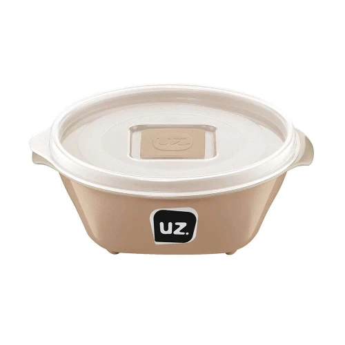 Pote plástico redondo multiuso 350ml capuccino Uz