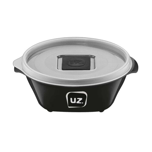 Pote plástico redondo multiuso 350ml preto