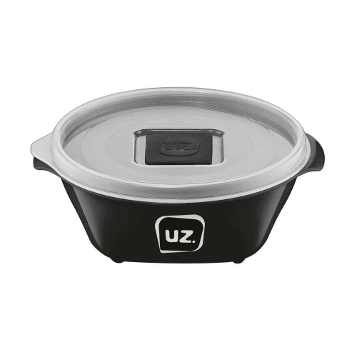 Pote plástico redondo multiuso 350ml preto