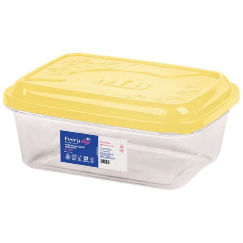 Pote plástico retangular 800ml Pote plástico retangular 800ml