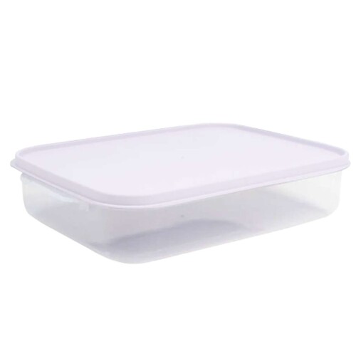 Pote plastico retangular novelle 4lts transparente