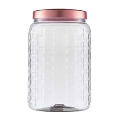 Pote plástico wave tampa matte rose 1500ml