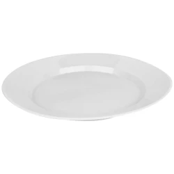 Prato plástico redondo 21cm branco com 10 unidades Prafesta