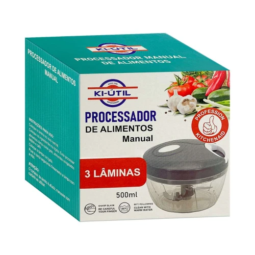 Processador de legumes a corda 500ml Ki-útil