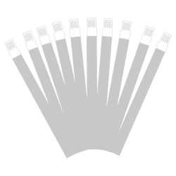 Pulseira de identificação sintética prata com 40 unidades Popper