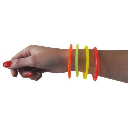 Pulseira de neon sortidas com 100 unidades Popper