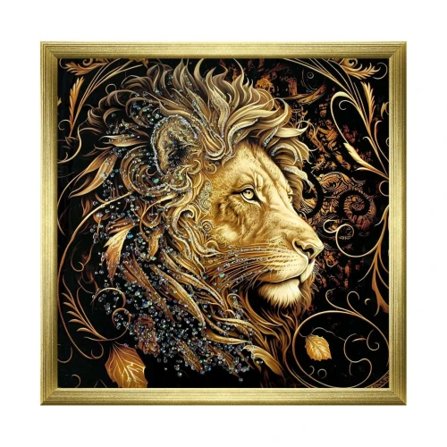 Quadrado decorado com moldura lisa sortidos 52x52cm