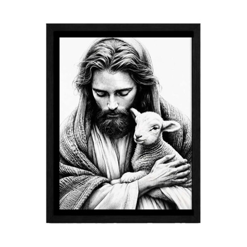 Quadro decorado com moldura religioso 58x78cm sortidos Quadro decorado com moldura religioso 58x78cm sortidos