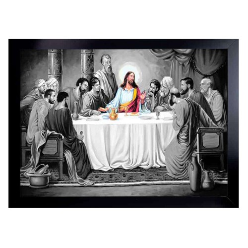 Quadro decorado com moldura religioso 65x95cm sortidos Quadro decorado com moldura religioso 65x95cm sortidos