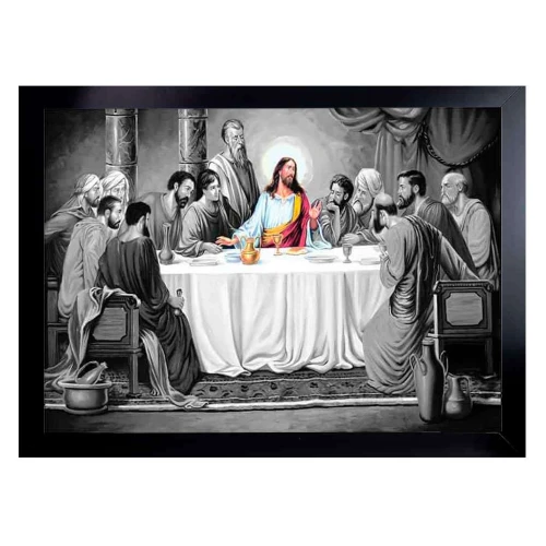 Quadro decorado com moldura religioso 65x95cm sortidos Quadro decorado com moldura religioso 65x95cm sortidos