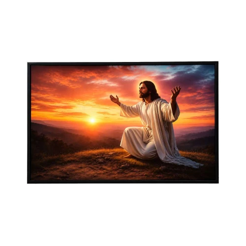 Quadro decorado com moldura religioso 65x95cm sortidos Quadro decorado com moldura religioso 65x95cm sortidos