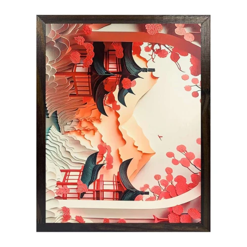 Quadro decorado com moldura sortidos 30x40cm