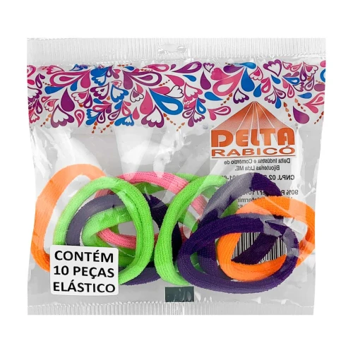 Rabicó para cabelo sortidos com 10 unidades Delta