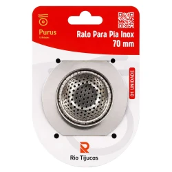 Ralo de pia inox pequeno 7cm