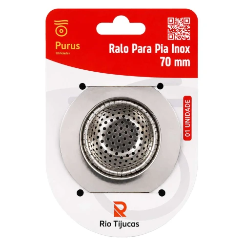 Ralo de pia inox pequeno 7cm