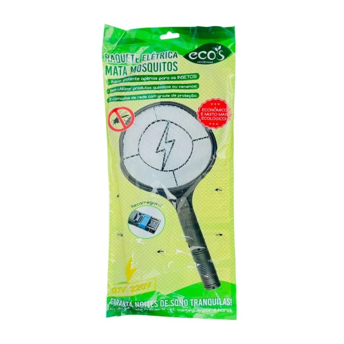 Raquete mata mosquito recarregável bivolt SK23001 Eco's