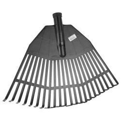 Rastel plástico com cabo madeira