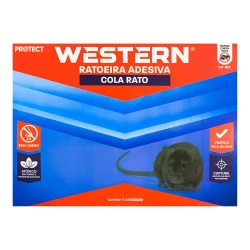 Ratoeira adesiva cola rato Western