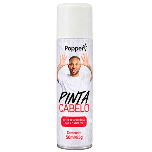 Ref. 057836 Tinta spray para cabelo 150ml branco fluor Neymar Jr Ref. 057836 Tinta spray para cabelo 150ml branco fluor Neymar Jr