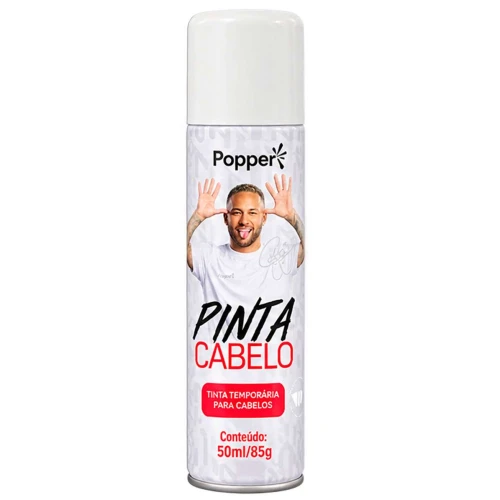 Ref. 057836 Tinta spray para cabelo 150ml branco fluor Neymar Jr Ref. 057836 Tinta spray para cabelo 150ml branco fluor Neymar Jr