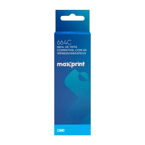 Refil de tinta Epson T664220/664C CIANO 100ml Maxprint