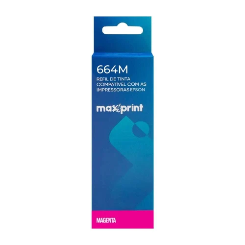 Refil de tinta Epson T664320/664m magenta 100ml Maxprint